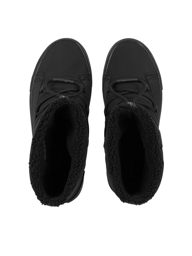 Calvin Klein Jeans Snehule Calvin Klein Jeans Bold Vulc Flatf Snow Boot Wn YW0YW01181 Čierna