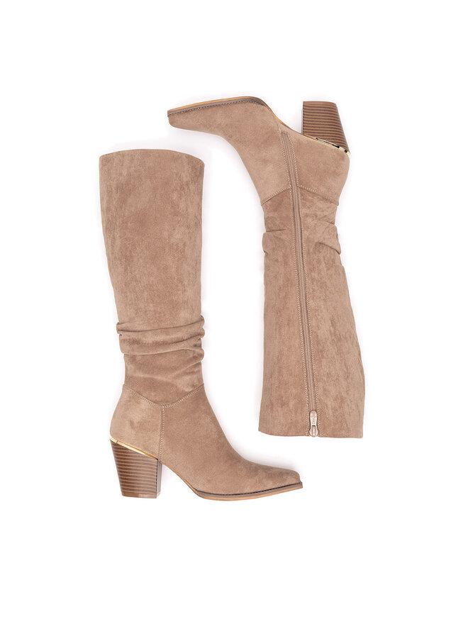 DeeZee Kozaki DeeZee WS22367-02 Beżowy