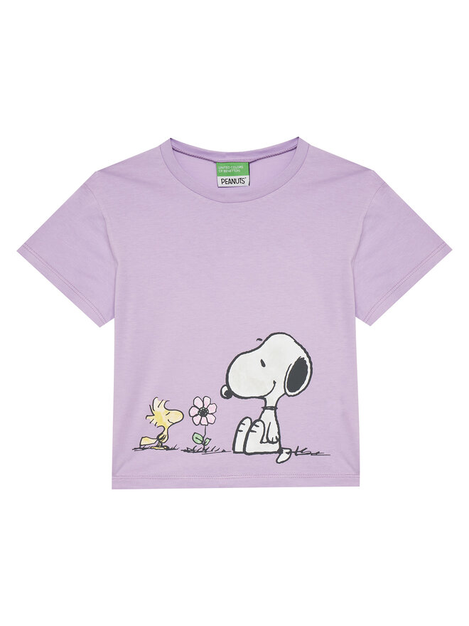 United Colors Of Benetton United Colors Of Benetton T-Shirt 3X1SG10I9 Violett Regular Fit