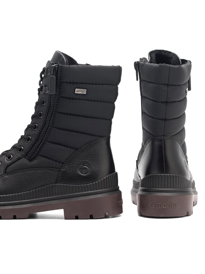 Remonte Schnürstiefeletten Remonte D0C76-01 Schwarz