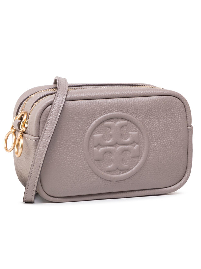 Handtasche Tory Burch Perry Bombe Mini 55691 Grau eschuhe