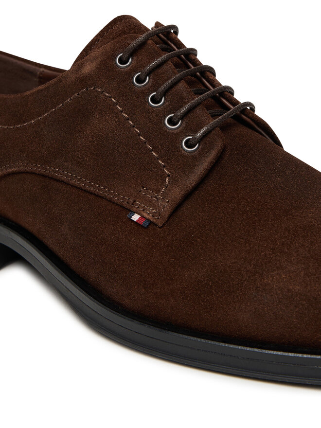 Tommy Hilfiger Nizki čevlji Tommy Hilfiger Corporate Derby FM0FM05582 Rjava