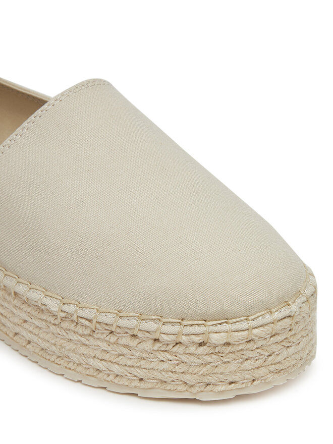 Calvin Klein Jeans Alpargatas Calvin Klein Jeans Flatform Esdparille Mg/Hdw YW0YW01737 Écru
