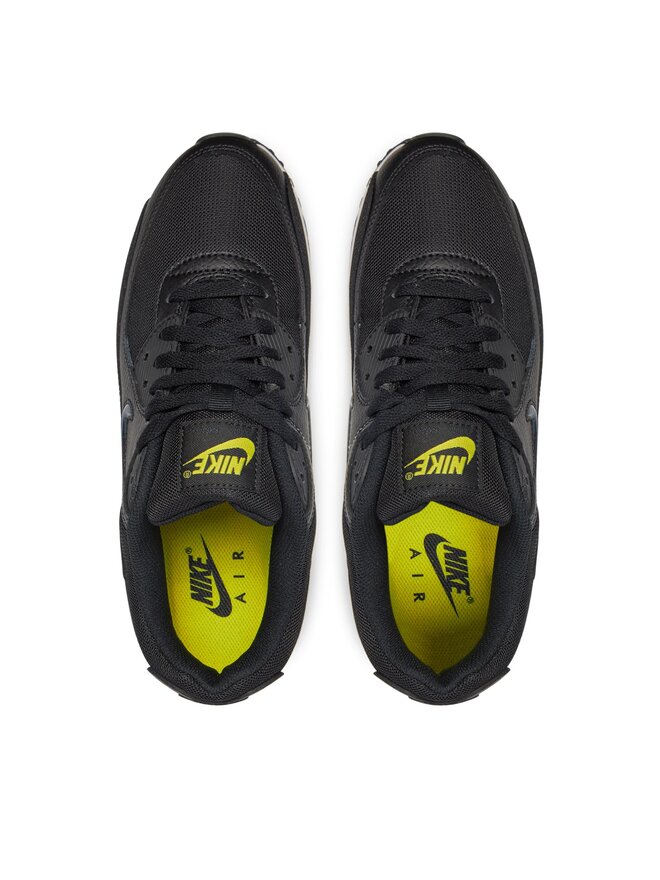 Nike air max 90 black fluorescent yellow cheap