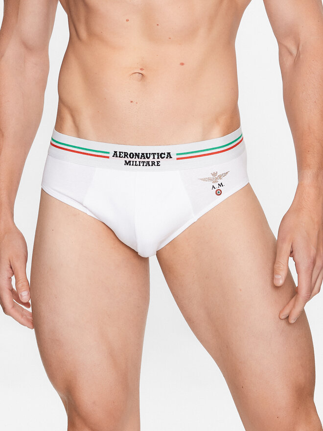 Aeronautica Militare Aeronautica Militare 2er-Set Slips AM1USL002 Weiß