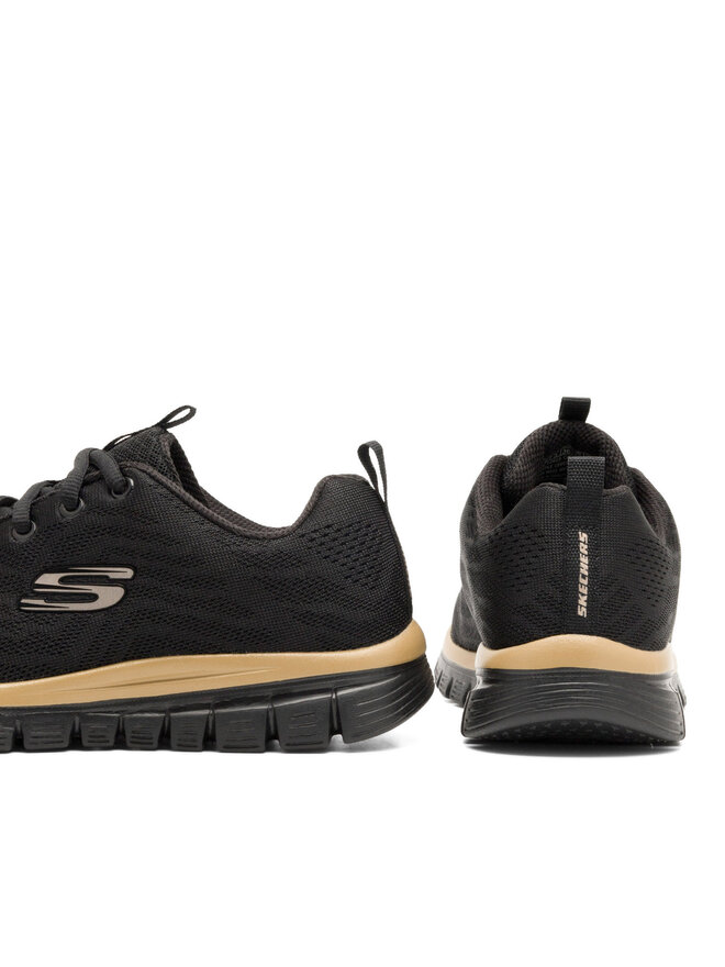 Skechers Сникърси Skechers GRACEFUL - GET CONNECTED 12615 BKRG Черен