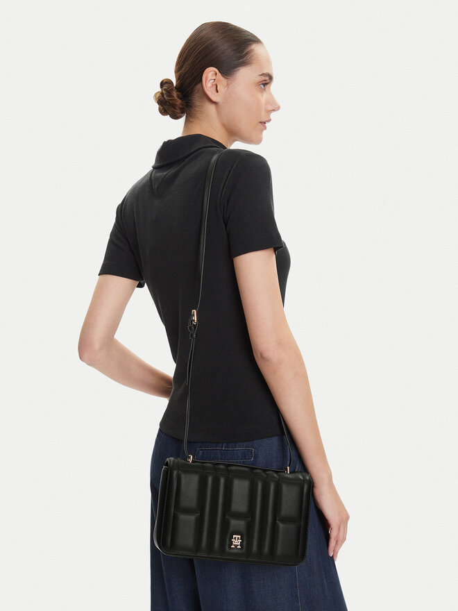 Tommy Hilfiger Bolso Tommy Hilfiger Th Feminine Conv Crossover AW0AW17454 Negro