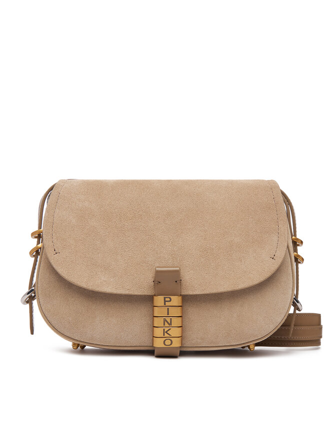 PINKO Kabelka PINKO Saddle Mini PE PLTT 103831 A29N Béžová