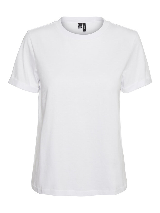 Vero Moda Vero Moda Marškinėliai Paula 10243889 Balta Regular Fit