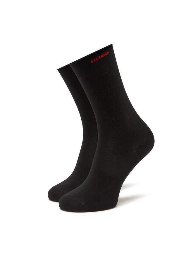 HUGO Hohe Damensocken Hugo 50491674 Schwarz