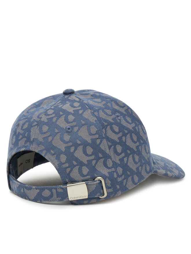 Calvin Klein Czapka z daszkiem Calvin Klein Aop 6 Panel Baseball Cap LV04K5058G Niebieski