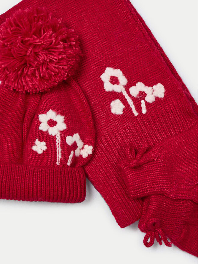 Mayoral Set Mütze, Schal und Handschuhe Mayoral 10826 Rot