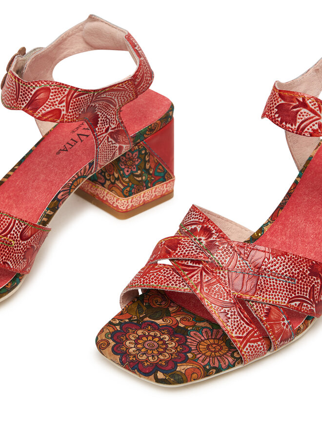 Laura Vita Sandalen Laura Vita Jacqueso 03 Rot