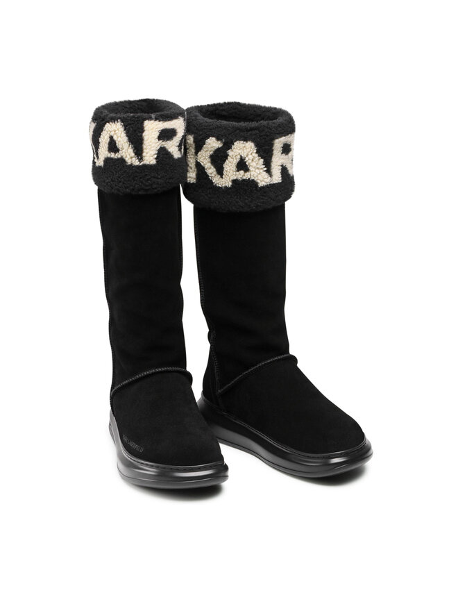 KARL LAGERFELD Čižmy KARL LAGERFELD KL44582 Čierna