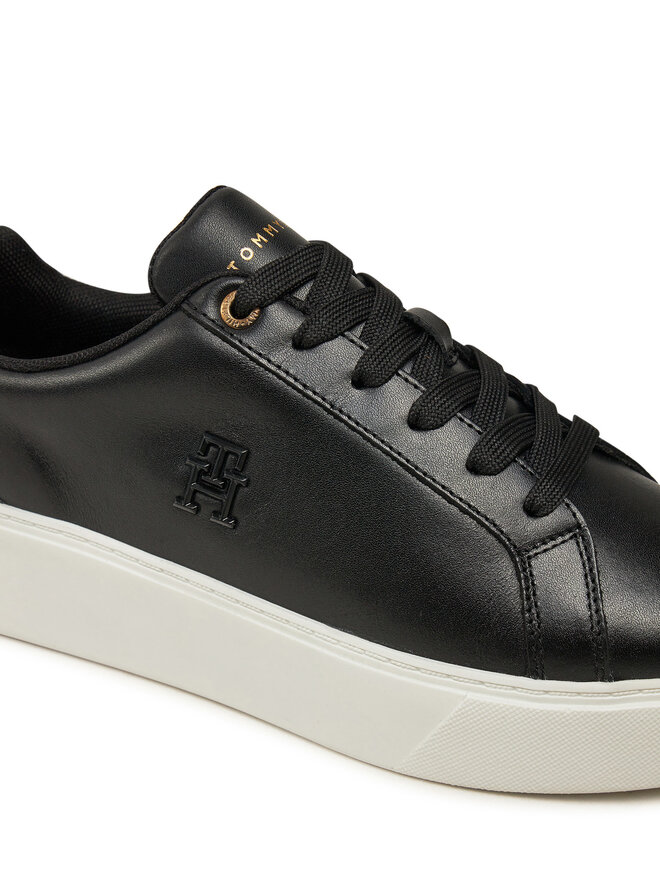 Tommy Hilfiger Snīkeri Tommy Hilfiger Th Platform Court Sneaker FW0FW08614 Melns