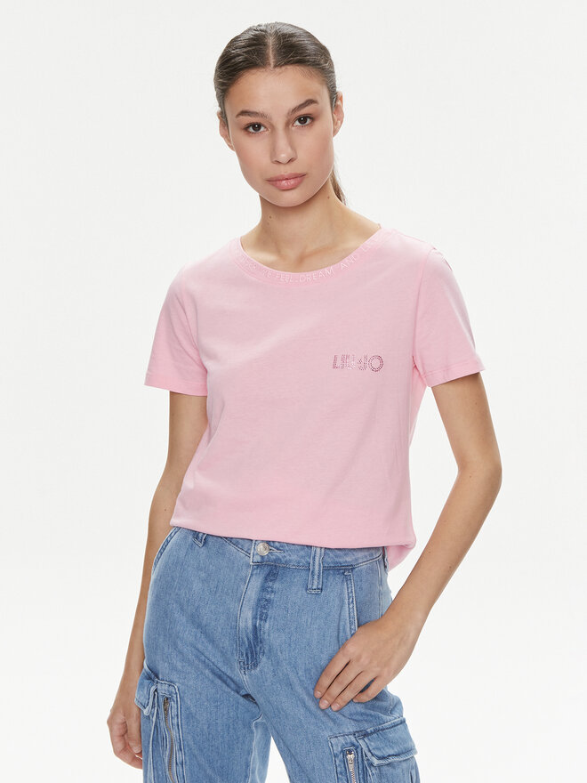 Liu Jo Liu Jo Camiseta Moda M/C MA4395 J6308 Rosa Regular Fit