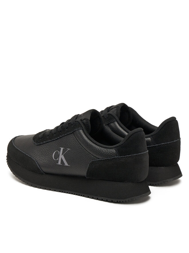 Calvin Klein Jeans Sneakers Calvin Klein Jeans Runner Laceup Low Mix Mg YW0YW01798 Schwarz