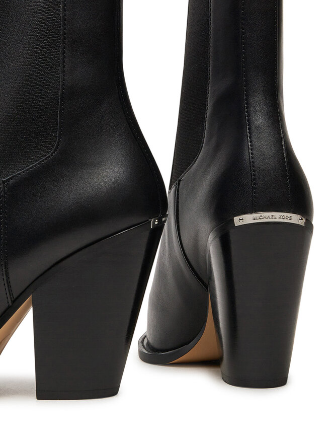 Santiags Michael Kors Leni Leather Boot 40T4LNHE5L Noir chaussures