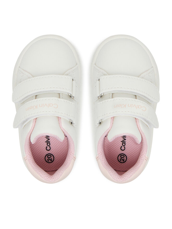 Calvin Klein Сникърси Calvin Klein Low Cut Velcro Sneaker V1A9-83087-1355 M Бял