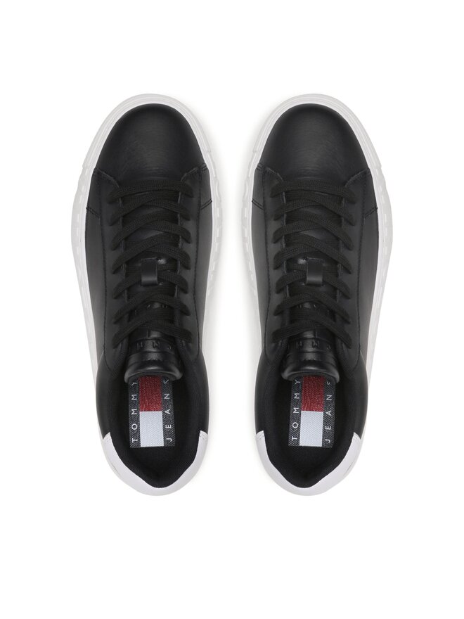 Tommy Jeans Tenisice Tommy Jeans Leather Outsole EM0EM01159 Crna
