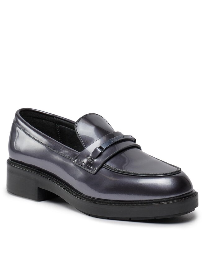 Calvin Klein Slipper Calvin Klein Rubber Sole Loafer W/Hw - Pearl HW0HW02002 Schwarz