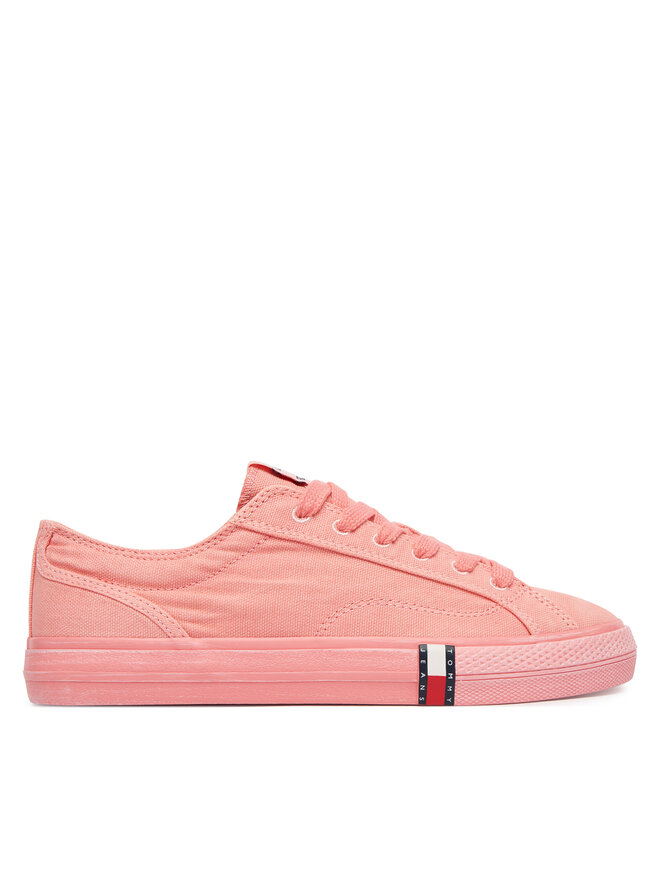 Tommy Jeans Sneakers aus Stoff Tommy Jeans Archive Vulc Y2K Washed Canvas EN0EN02957 Rosa