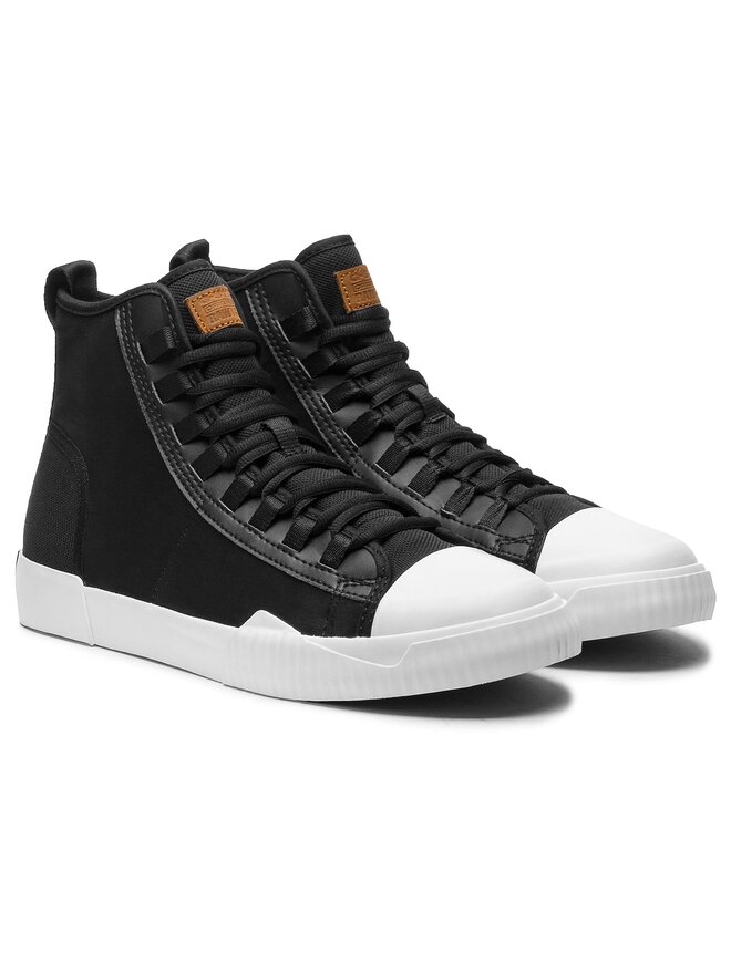 Sneakers aus Stoff G Star Raw Rackam Scuba Mid D10757 8390 990 Schwarz eschuhe