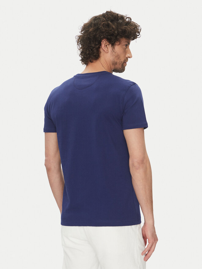 La Martina La Martina T-Shirt Aguer MAR304 JS206 Dunkelblau Regular Fit