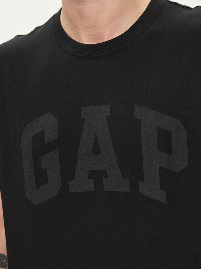 Gap Gap Marškinėliai 856659-10 Juoda Regular Fit