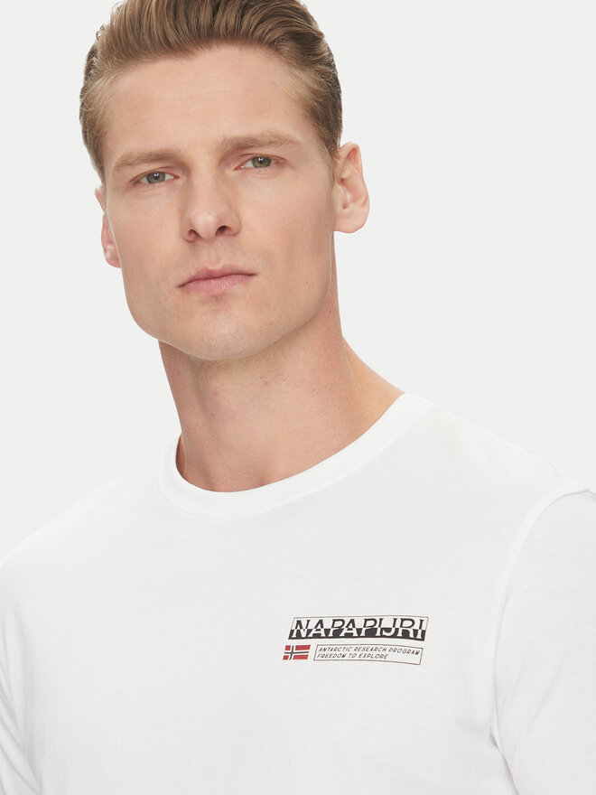 Napapijri Napapijri Camiseta Kasba NP0A4HQQ Blanco Regular Fit