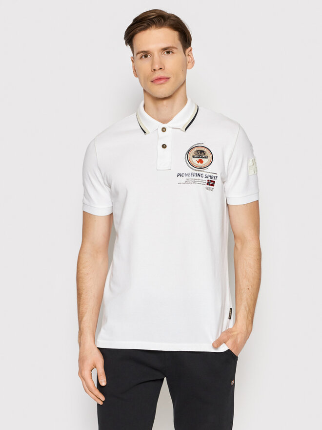 Napapijri Napapijri Поло Gandy 4 NP0A4H8R Білий Regular Fit