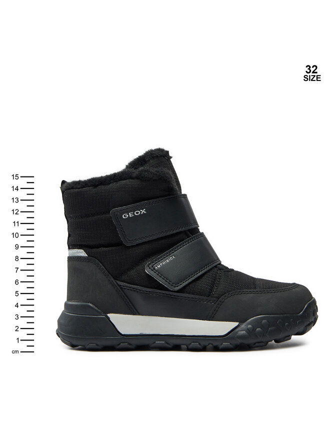 Geox Škornji za sneg Geox J Trekkyup Boy B Abx J46MBF 0FU50 C9999 S Črna