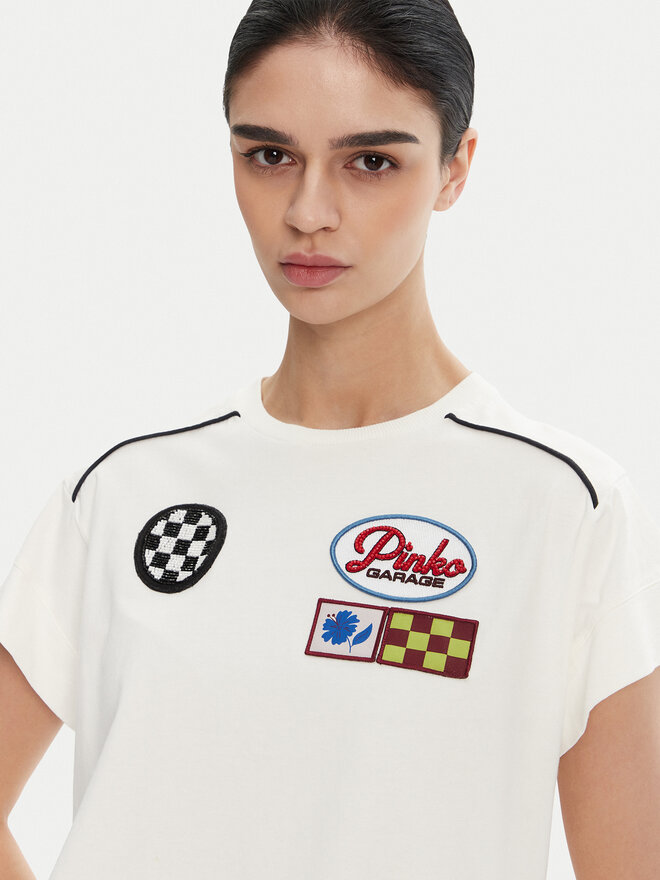 PINKO PINKO T-Shirt 105270 A2ME Weiß Regular Fit