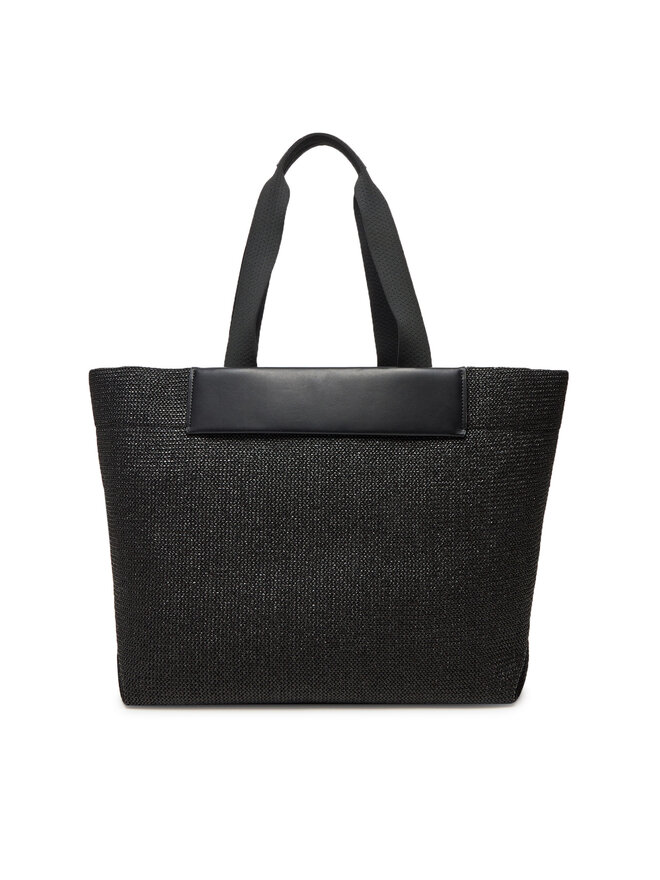 Calvin Klein Handtasche Calvin Klein Ck Raffia Large Shopper K60K613025 Schwarz