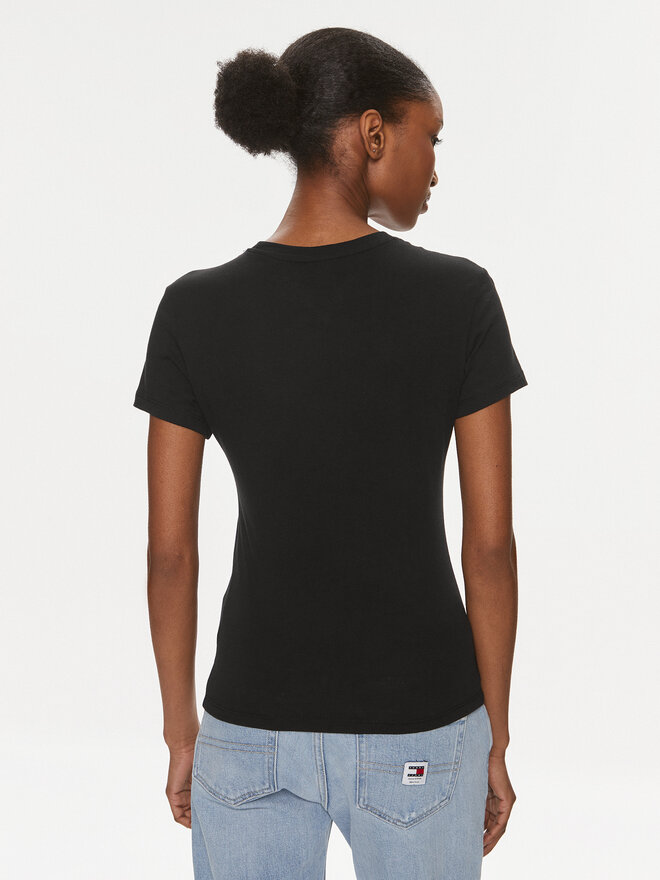 Tommy Jeans Tommy Jeans T-Shirt Essential DW0DW17839 Μαύρο Slim Fit