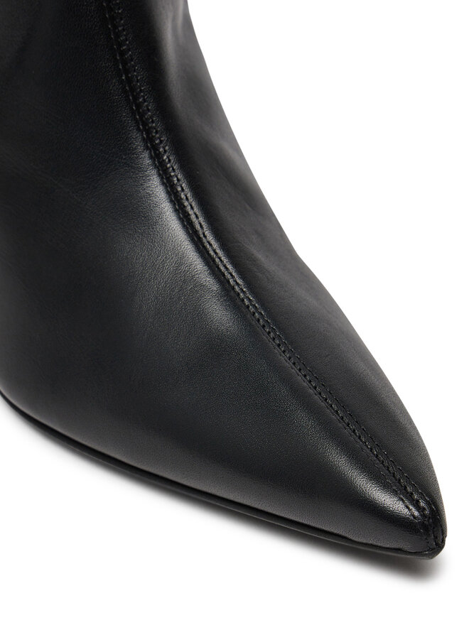 Calvin Klein Kozaki Calvin Klein Heel Knee Boot 70 Lth HW0HW02162 Czarny