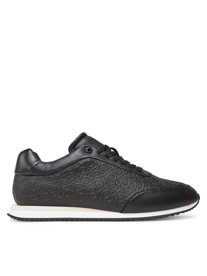 Calvin Klein Sneakers Calvin Klein Runner Lace Up Mono Pu HW0HW02574 Schwarz
