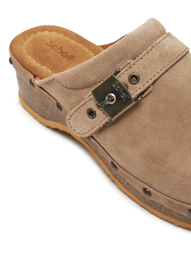 Scholl Pantoletten Scholl Pescura Clog 50 Cork F31632 2361 380 Beige