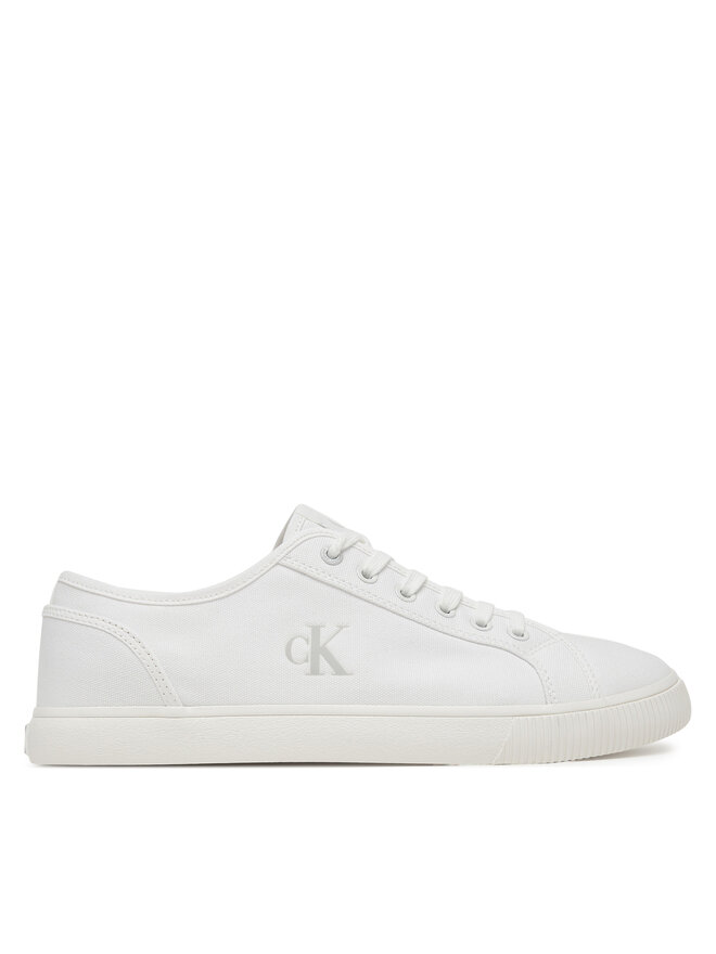 Calvin Klein Jeans Tenis superge Calvin Klein Jeans Ess Vulc Low Mg Canvas YM0YM01209 Bela