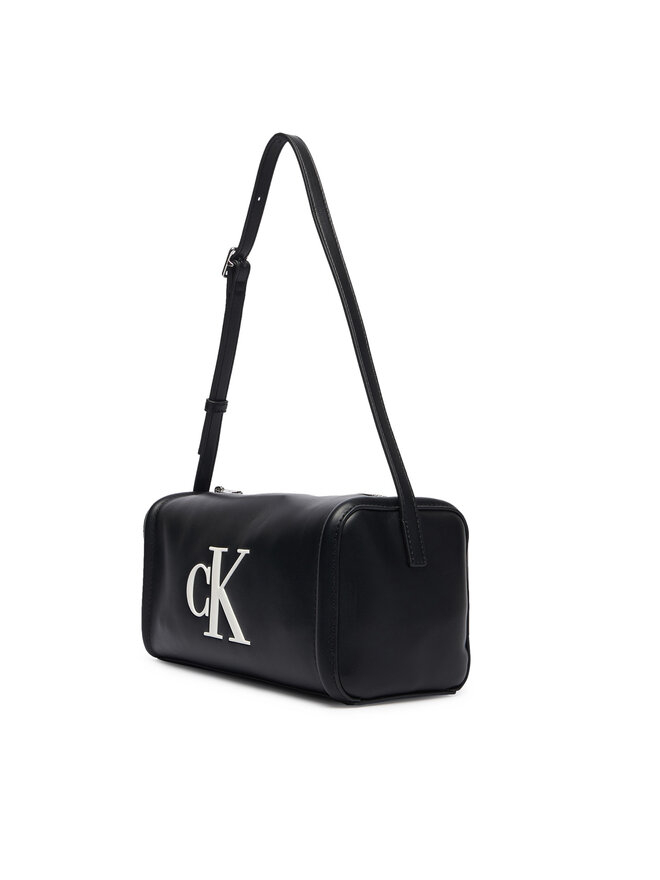 Calvin Klein Handtasche Calvin Klein Bold Ck Slouchy Shoulder Bag LV04F3894G Schwarz