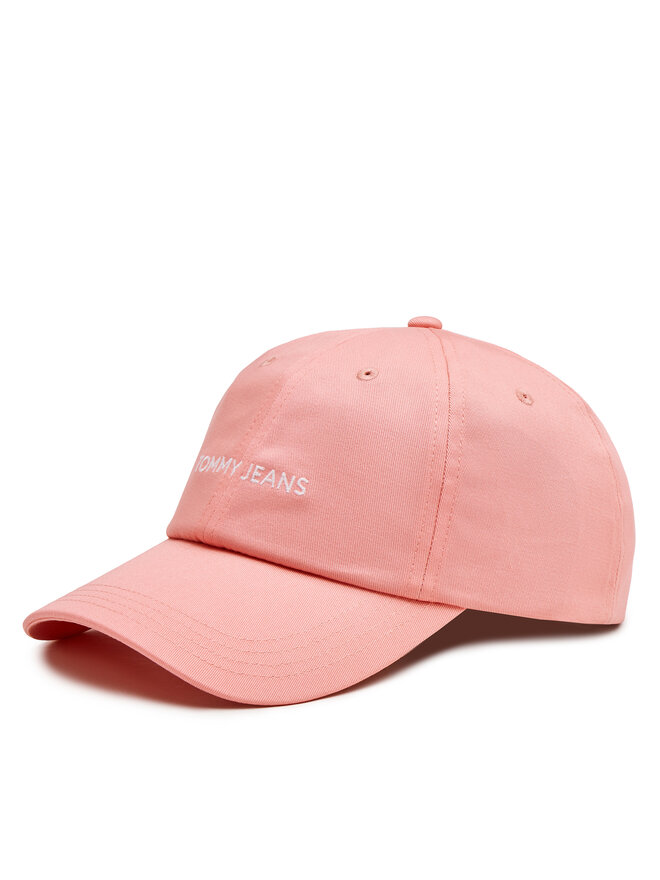 Tommy Jeans Czapka z daszkiem Tommy Jeans Linear Logo AW0AW15845 Różowy