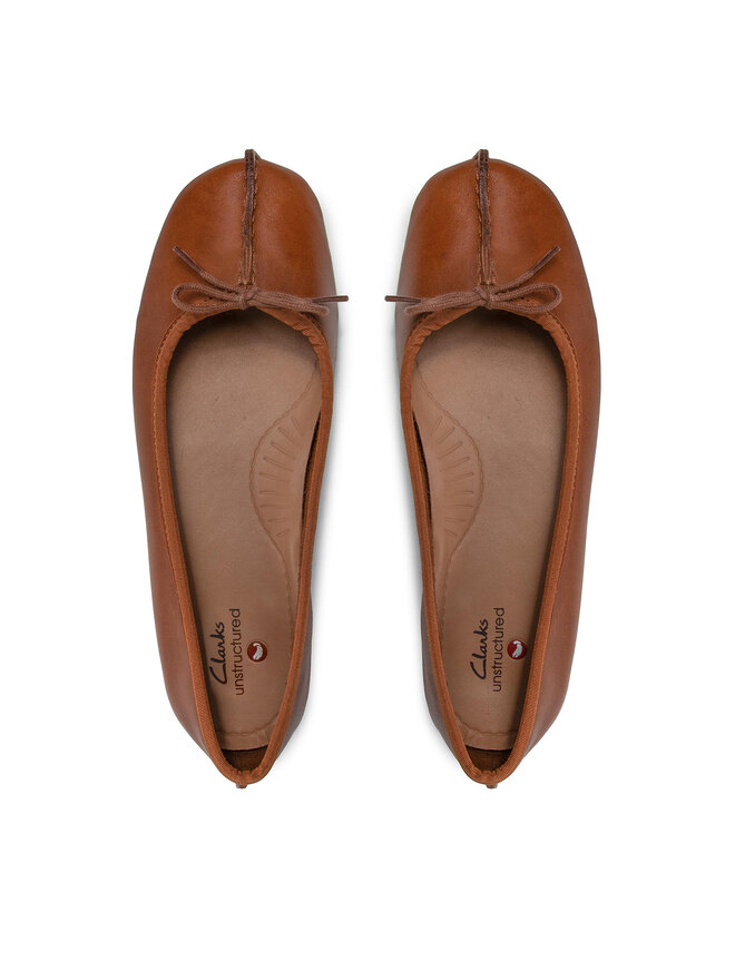 Clarks Балетки Clarks Freckle Ice 203529304 Коричневий
