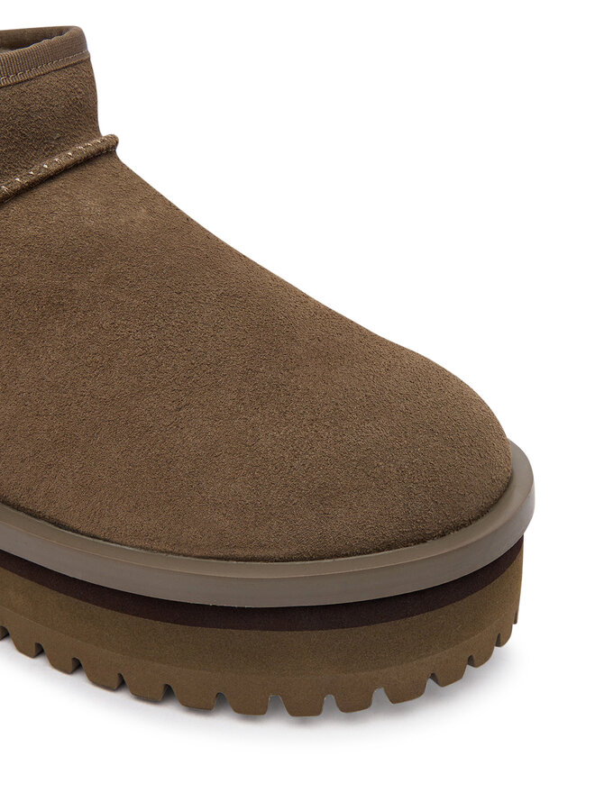 Tommy Jeans Schneeschuhe Tommy Jeans Tjw Flatform Snow Boot Suede EN0EN02841 Braun
