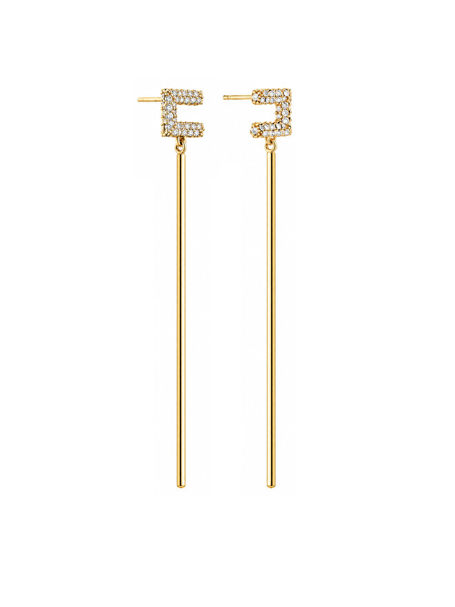 Elisabetta Franchi Ohrringe Elisabetta Franchi OR-22A-66E2-V200 Goldfarben
