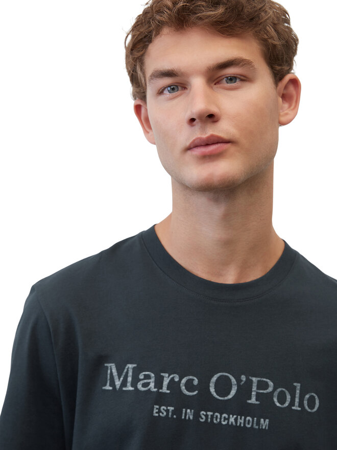 Marc O'Polo Marc O'Polo Marškinėliai B21201251052 Mėlyna Regular Fit
