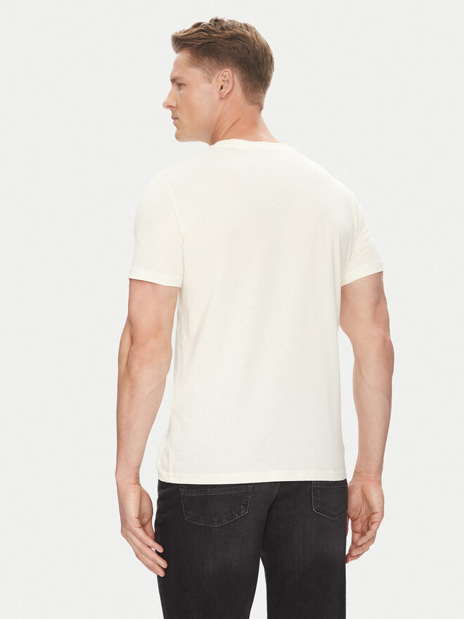 Mustang Mustang T-Shirt Austin 1016483 Μπεζ Regular Fit
