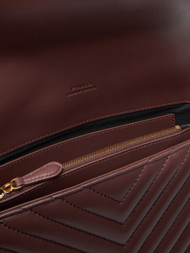 PINKO Bolso PINKO Love Lady Puff Classic Cl Al 25-26 PLTT 100043 A0GK Guinda/burdeos