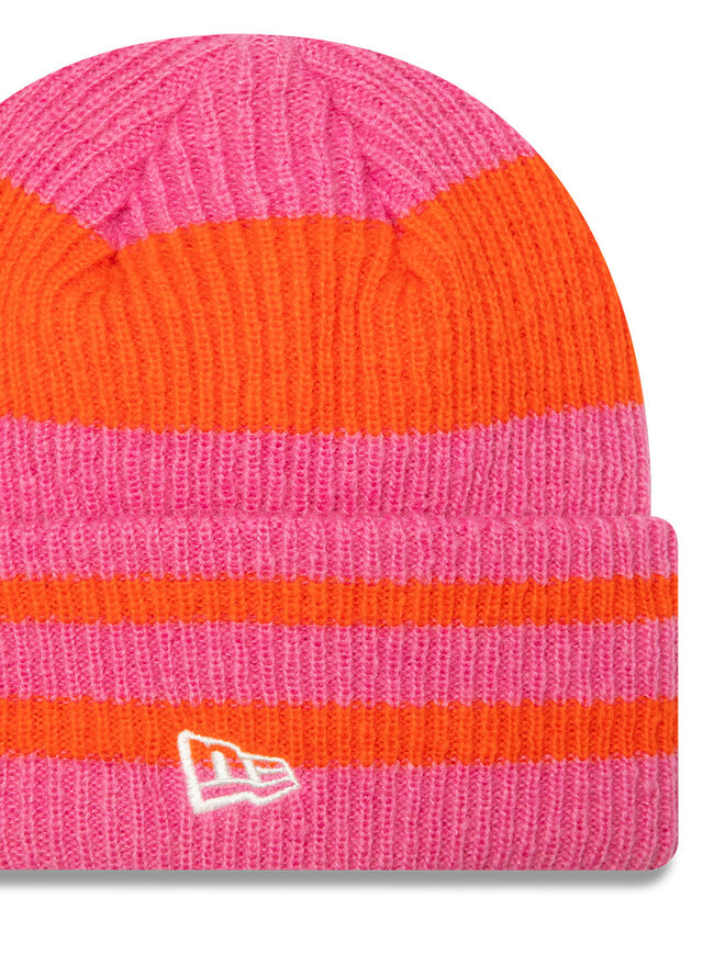 New Era Čiapka New Era Stripe Cuff Knit Beanie 60580763 Ružová