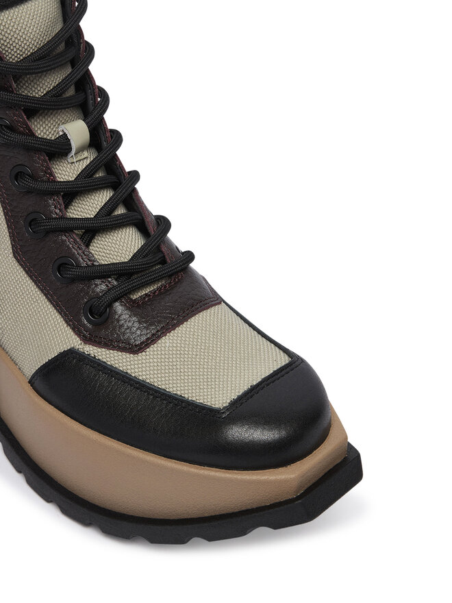United Nude Schnürschuhe United Nude Roko Combat 11045161165 Dunkelbraun