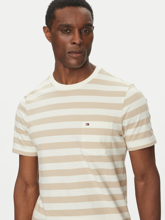 Tommy Hilfiger Tommy Hilfiger Marškinėliai Essential MW0MW37283 Smėlio Regular Fit